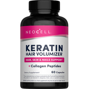 Keratin Hair Volumizer, 60 Vegetarian Capsules