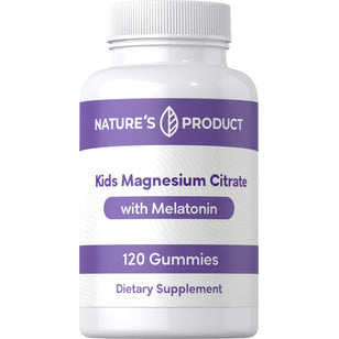 Kids Magnesium Citrate with Melatonin, 120 Gummies