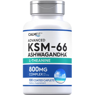 KSM-66 Ashwagandha, 800 mg (per serving), 100 Coated Caplets