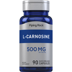 L-Carnosine, 500 mg (per serving), 90 Quick Release Capsules