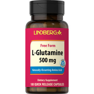 L-Glutamine, 500 mg, 100 Quick Release Capsules