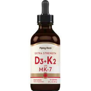 Liquid Vitamin D3 & K-2, 2 fl oz (59 mL) Dropper Bottle