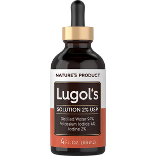 Lugol's Iodine (2%) Solution, 4 fl oz (118 mL) Dropper Bottle