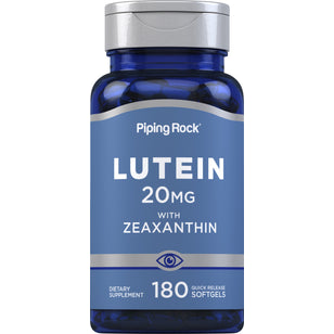 Lutein + Zeaxanthin, 20 mg, 180 Quick Release Softgels
