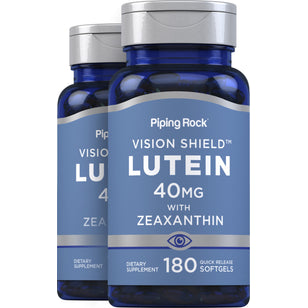 Lutein + Zeaxanthin, 40 mg, 180 Quick Release Softgels, 2 Bottles