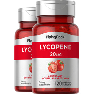 Lycopene, 20 mg, 120 Quick Release Softgels, 2 Bottles