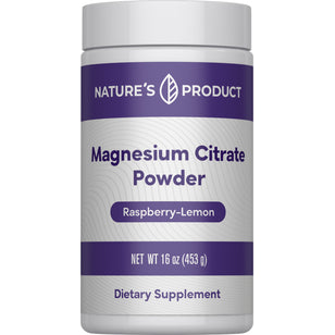 Magnesium Citrate Powder (Raspberry Lemon), 16 oz (453 g) Bottle