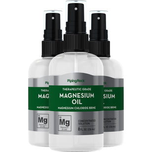 Magnesium Oil, 8 fl oz (236 mL) Spray Bottle, 3 Spray Bottles