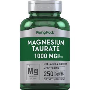 Magnesium Taurate, 1000 mg (per serving), 250 Coated Caplets
