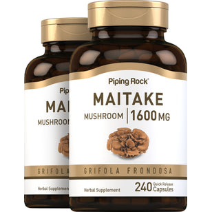 Maitake Mushroom Extract, 1,600 mg (per serving), 240 Quick Release Capsules, 2 Bottles