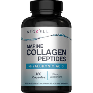 Marine Collagen Peptides + Hyaluronic Acid, 120 Fish Gelatin Capsules