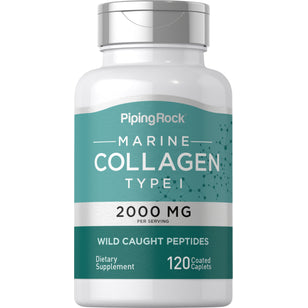Marine Collagen Type 1, 2000 mg (per serving), 120 Coated Caplets