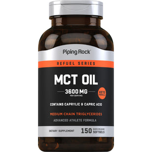 MCT Oil, 3600 mg (per serving), 150 Quick Release Softgels
