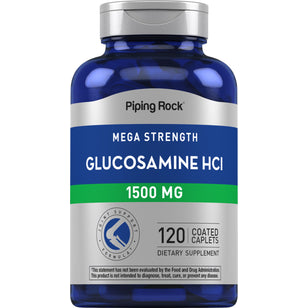 Mega Glucosamine HCI, 1500 mg, 120 Coated Caplets
