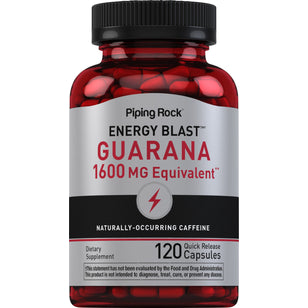 Mega Strength Guarana, 1600 mg, 120 Quick Release Capsules