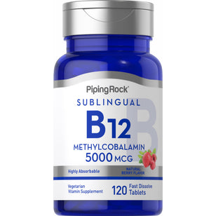 Methylcobalamin B-12 (Sublingual), 5000 mcg, 120 Fast Dissolve Tablets