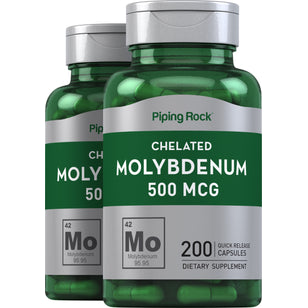Molybdenum, 500 mcg, 200 Quick Release Capsules, 2 Bottles