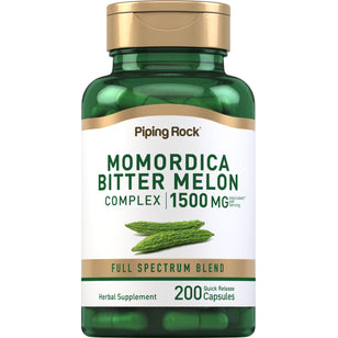 Momordica Bitter Melon, 1500 mg (per serving), 200 Quick Release Capsules