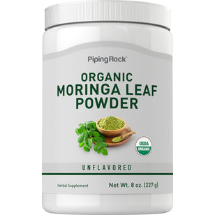 Moringa Leaf Powder (Organic), 8 oz (227 g) Bottle