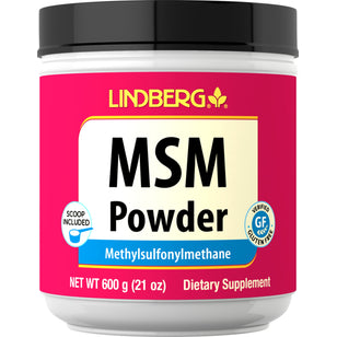 MSM (Methylsulfonylmethane) Powder, 4000 mg (per serving), 21 oz (600 g) Bottle
