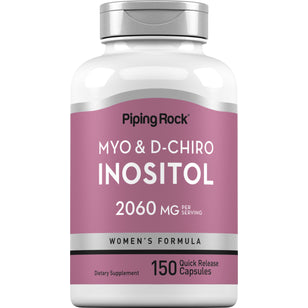 Myo & D-Chiro Inositol for Women, 2060 mg (per serving), 150 Quick Release Capsules