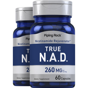 NAD, 260 mg (per serving), 60 Quick Release Capsules, 2 Bottles