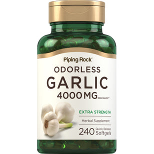 Odorless Garlic, 4000 mg, 240 Quick Release Softgels