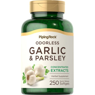 Odorless Garlic & Parsley, 250 Quick Release Softgels