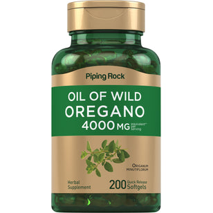 Oil of Oregano, 4000 mg (per serving), 200 Quick Release Softgels