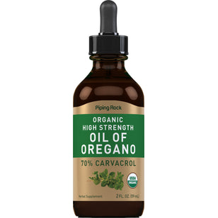 Oil of Oregano High Strength (Organic), 2 fl oz (59 mL) Dropper Bottle