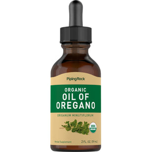 Oil of Oregano (Organic), 2 fl oz (59 mL) Dropper Bottle