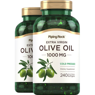 Olive Oil, 1000 mg, 240 Quick Release Softgels, 2 Bottles