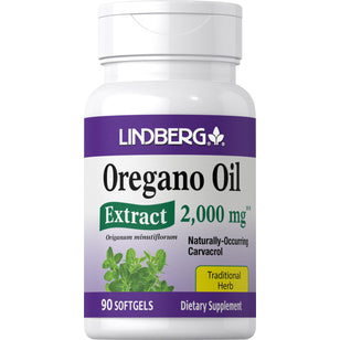 Oregano Oil Extract, 2000 mg, 90 Softgels