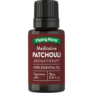 Patchouli Pure Essential Oil, 1/2 fl oz (15 mL) Dropper Bottle