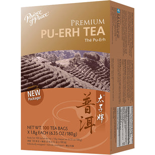 Premium Black PU-ERH Tea, 100 Tea Bags