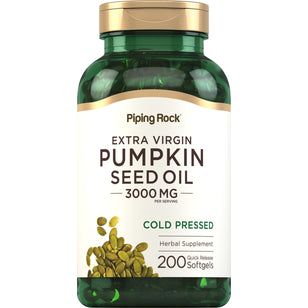 Pumpkin Seed Oil, 3000 mg (per serving), 200 Quick Release Softgels