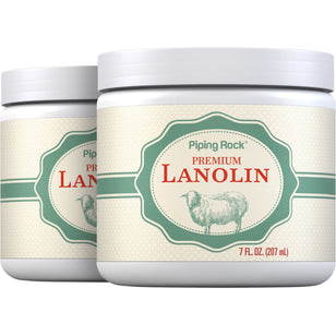 Pure Lanolin Cream, 7 fl oz (207 mL) Jar, 2 Jars