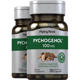 Pycnogenol, 100 mg, 30 Quick Release Capsules, 2 Bottles