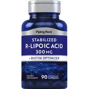 R-Fraction Alpha Lipoic Acid (Stabilized), 300 mg, 90 Quick Release Capsules
