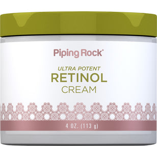 Retinol Cream (Ultra Potent Vitamin A Cream), 400,000 IU per Jar IU, 4 oz (113 g) Jar