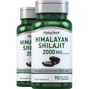Shilajit Extract, 2000 mg, 90 Quick Release Capsules, 2 Bottles