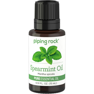 Spearmint Pure Essential Oil (GC/MS Tested), 1/2 fl oz (15 mL) Dropper Bottle