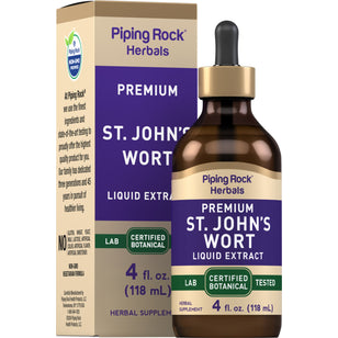 St. John's Wort Liquid Extract Alcohol Free, 4 fl oz (118 mL) Dropper Bottle