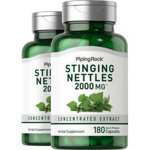Stinging Nettles, 2000 mg, 180 Quick Release Capsules, 2 Bottles