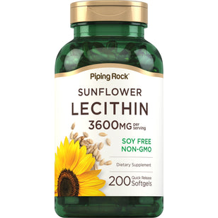 Sunflower Lecithin, 3600 mg (per serving), 200 Quick Release Softgels