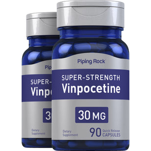 Super-Strength Vinpocetine, 30 mg, 90 Quick Release Capsules, 2 Bottles