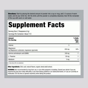 CALM Sleep with Melatonin Powder Wildberry, 16 oz (453 g)