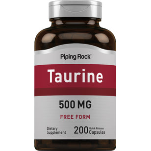 Taurine, 500 mg, 200 Quick Release Capsules