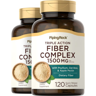 Triple Action Fiber Complex, 120 Quick Release Capsules, 2 Bottles