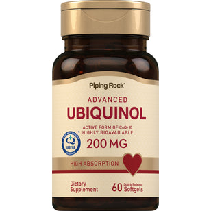 Ubiquinol, 200 mg, 60 Quick Release Softgels